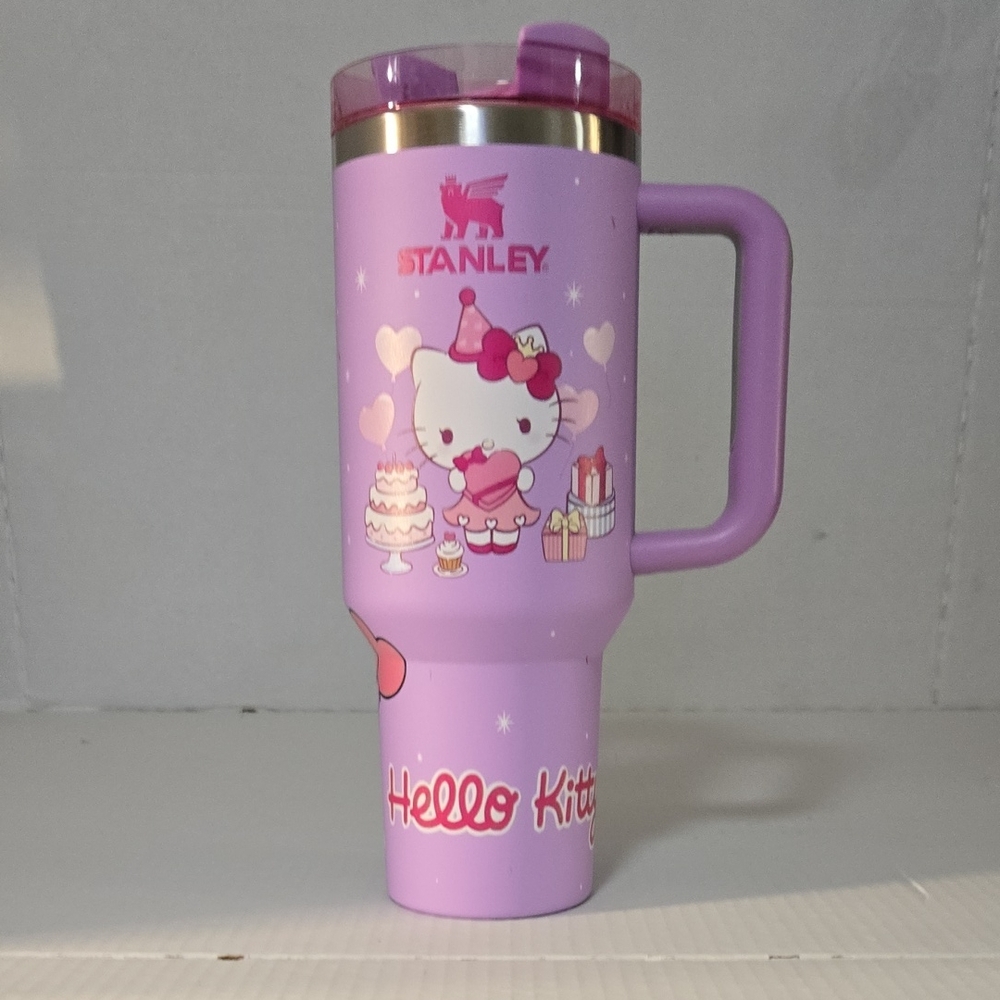 Stanley Purple Hello Kitty Tumbler